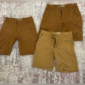 3 pair bundle men's Carhartt work shorts